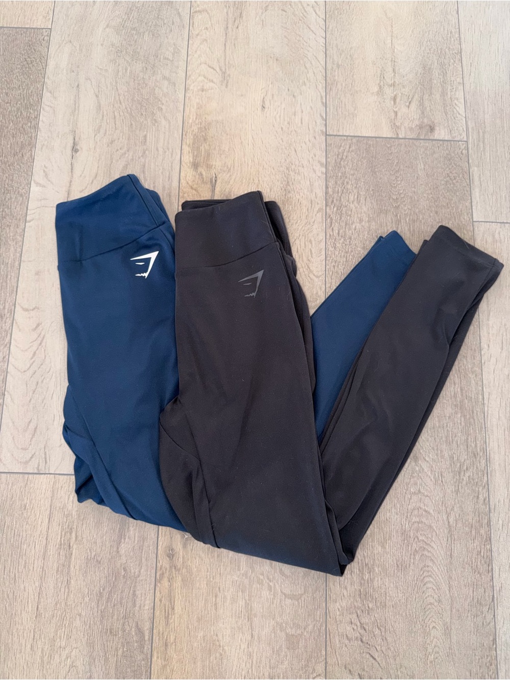 Gymshark Navy and Black Women's Leggings Duo